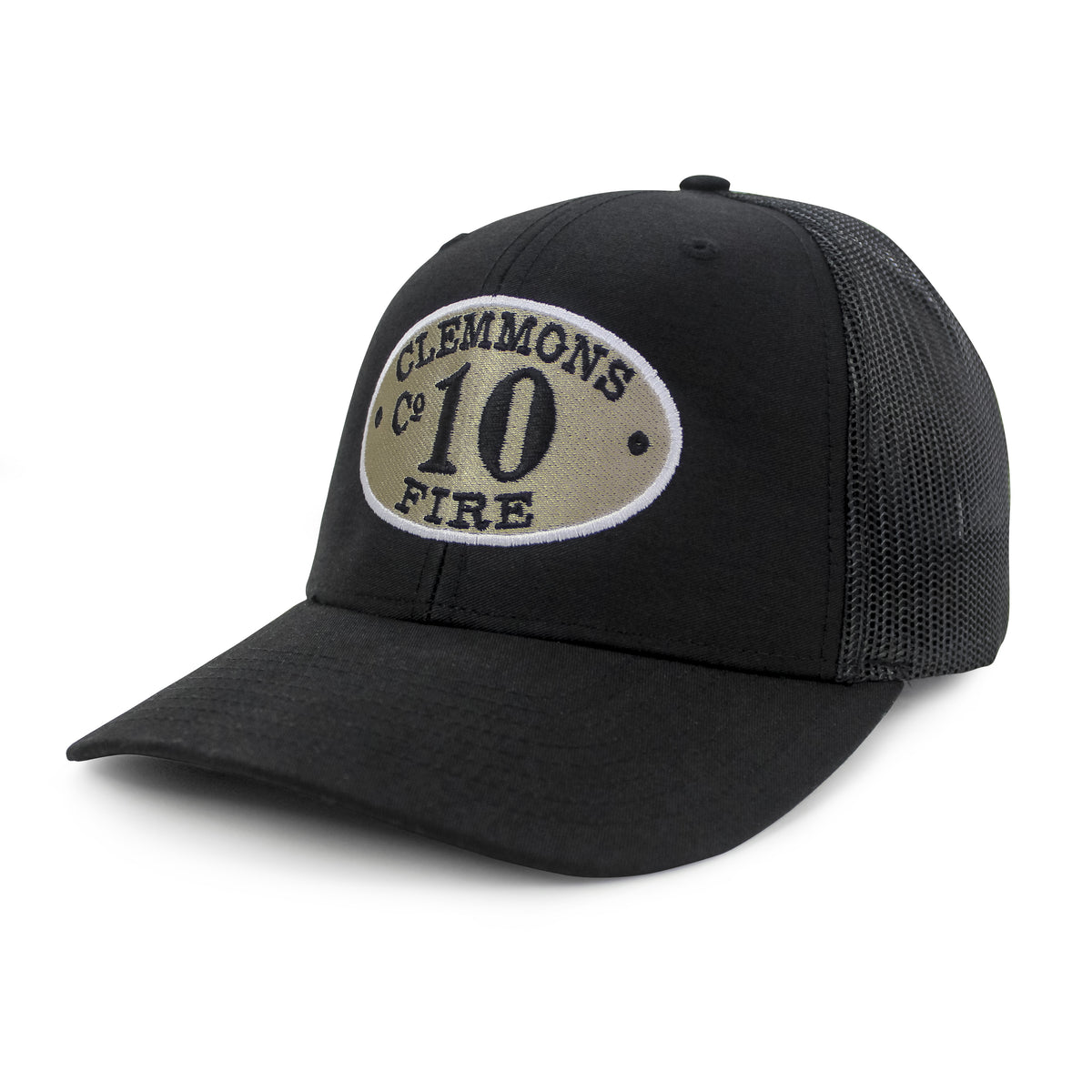 Richardson 112 Mid Profile Trucker Mesh Hat (Snapback) w/ Fire Mark Design